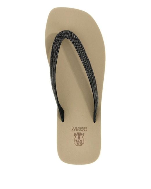 Brunello Cucinelli Natural Monile Sandals