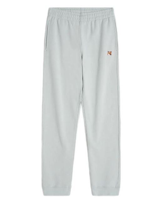 Maison Kitsuné Hose mit Logo-Patch in White für Herren