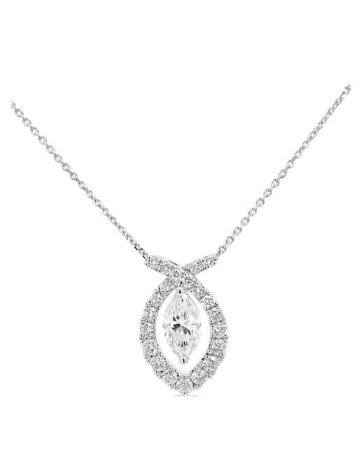 HYT Jewelry White 18Kt Diamond Pendant Necklace