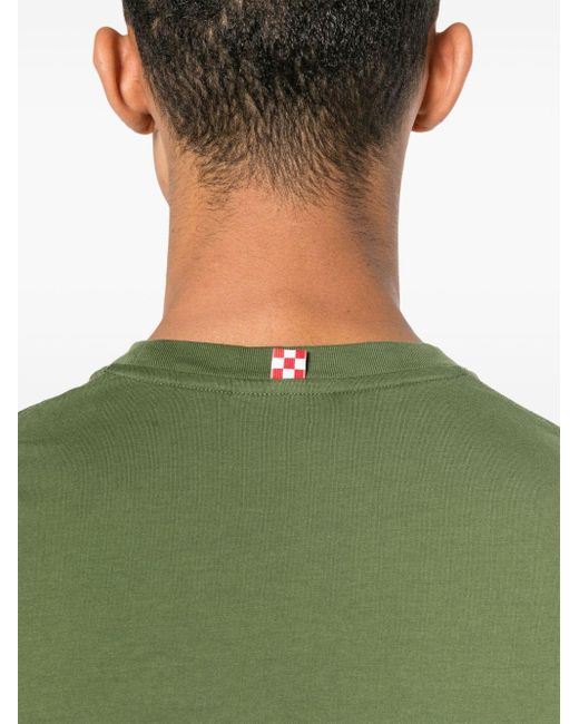 T-shirt en coton à logo brodé Mc2 Saint Barth pour homme en coloris Green