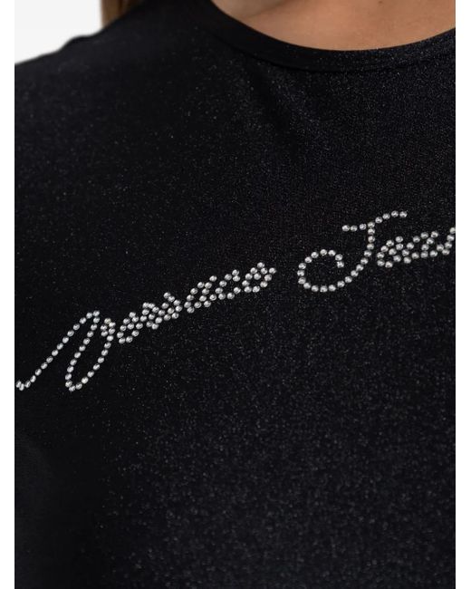Versace Jeans Couture ラインストーン Tシャツ Black