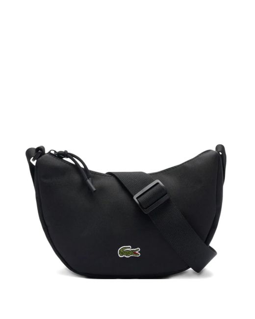 Lacoste Black Sac À Bandoulière À Plaque Logo