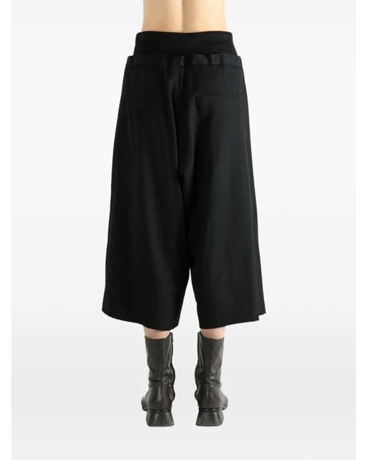 Y's Yohji Yamamoto Black Hose mit Kordelzug