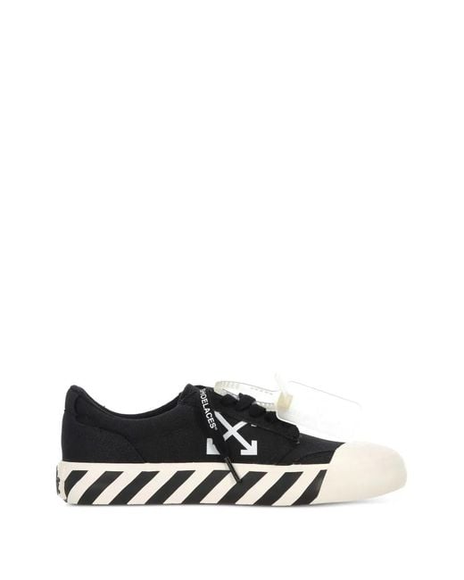Off-White c/o Virgil Abloh Black Vulcanized Undercut Sneakers