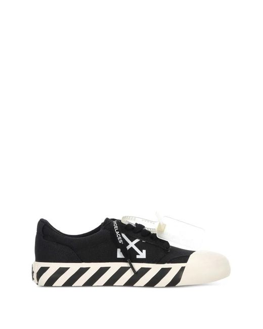 Off-White c/o Virgil Abloh Black Vulcanized Undercut Sneakers