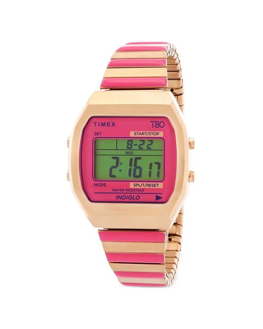 Timex White T80 34Mm Watch