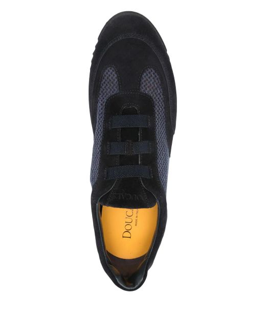 Sneakers Con Design A Inserti di Doucal's in Black da Uomo