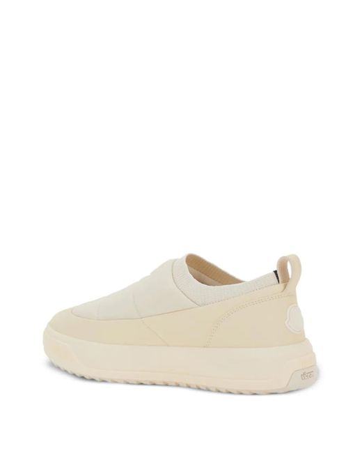 Moncler Natural Quilted Slip-On Sneakers for men