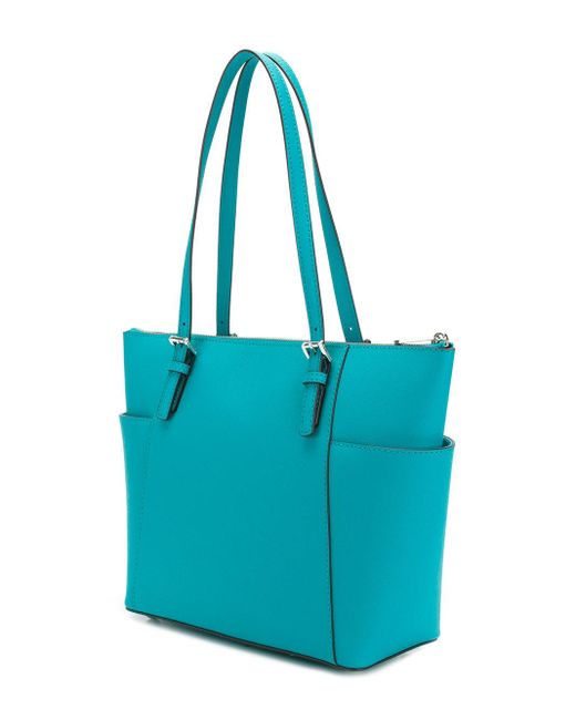 Michael Kors Tote Bag - Leather Blue Teal Turquoise