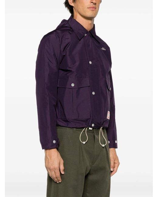 Advisory Board Crystals Purple Peace Wadin Graphic-print Shirt Jacket for men