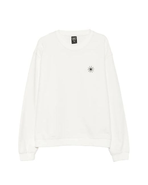 HTC White Sun Stud-Embellished Sweatshirt