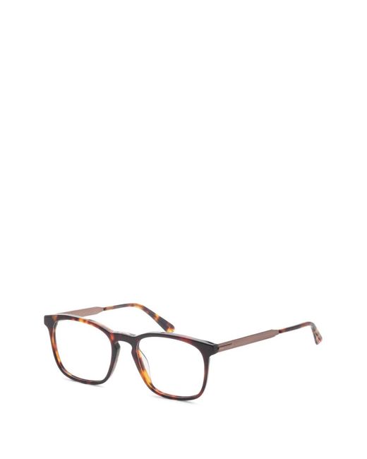 Calvin Klein White Rectangle-Frame Glasses for men