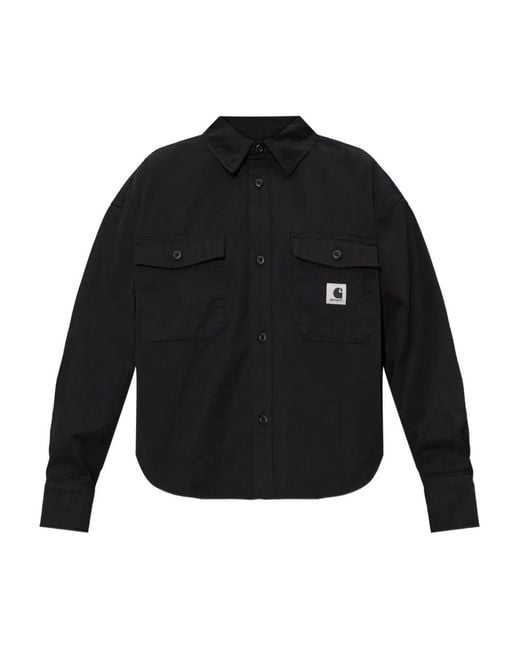Carhartt Black Buttoned Patch-Pocket Shirt