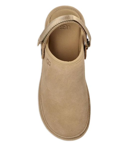 Ugg Brown Logo-Debossed Slippers for men