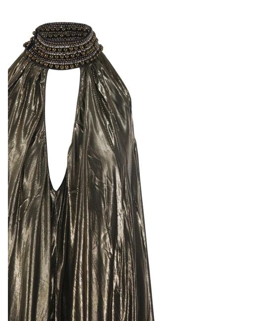 Mes Demoiselles White Lumon Beaded Maxi Dress