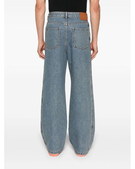 Loewe Blue Anagram Mid-rise Straight Jeans for men