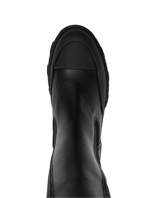 Bottines Chelsea À Effet Peau De Crocodile Ganni en coloris Black