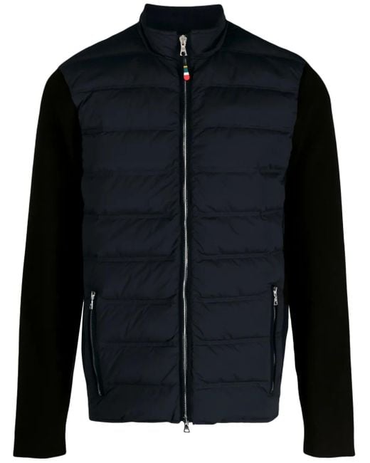 Orlebar Brown Black Wallace Panelled Padded Jacket for men