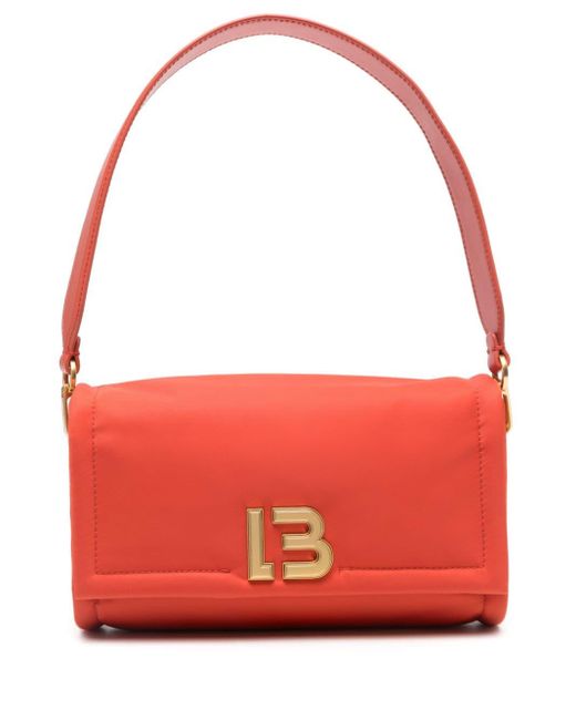Bimba Y Lola Red Medium Logo-plaque Shoulder Bag