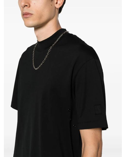 Neil Barrett Black Crew-Neck Cotton T-Shirt for men