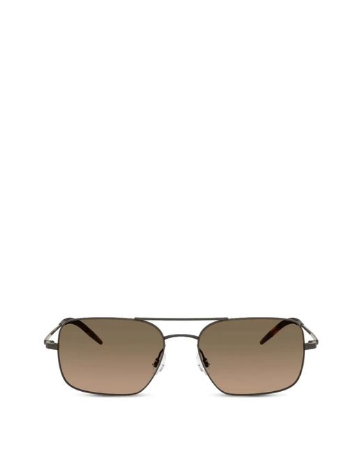 Oliver Peoples Multicolor Lunettes De Soleil Victory Ii À Monture Rectangulaire