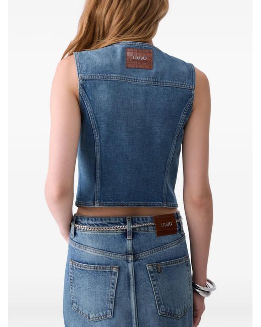 Liu Jo Blue Denim Vest