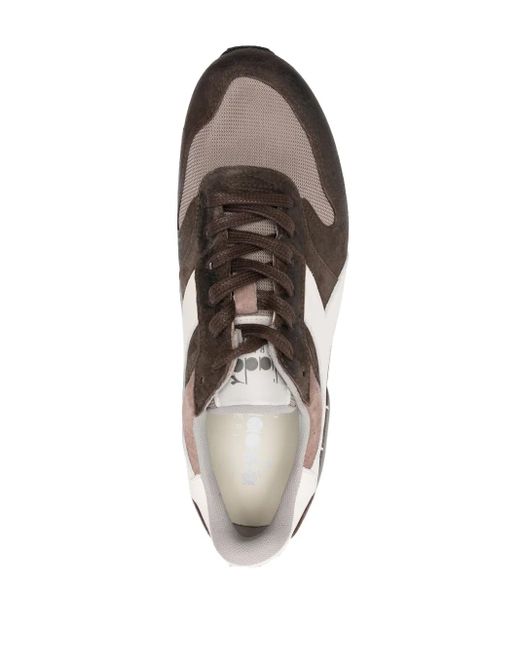 Diadora Brown Conquest Suede Heritage Sneakers for men