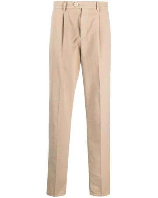 Pantalon chino en coton Brunello Cucinelli pour homme en coloris Natural
