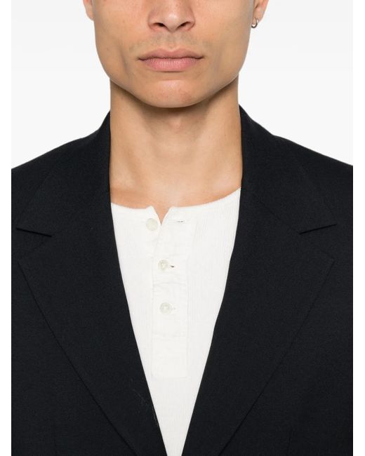 Sandro Black Single-Breasted Blazer for men