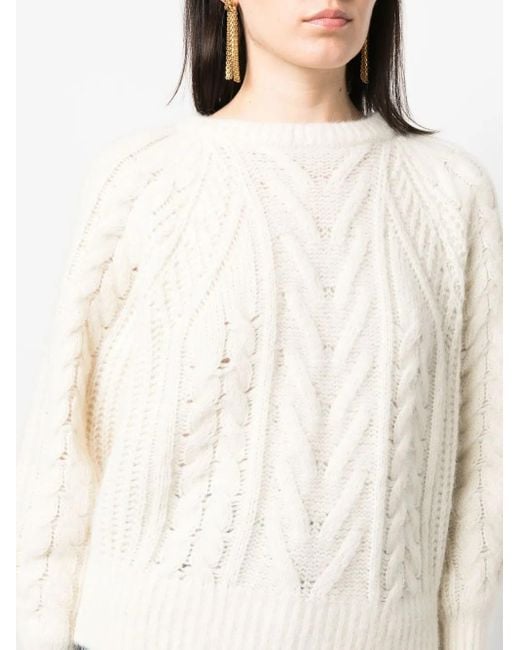 IRO White Klassischer Pullover