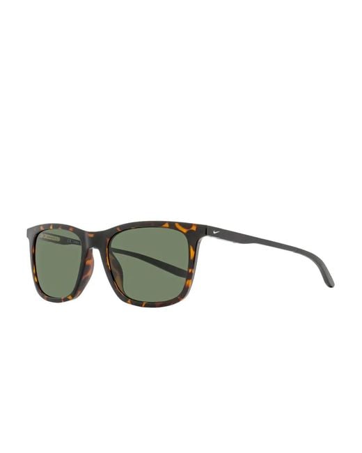 Nike Green Tortoiseshell Square Sunglasses