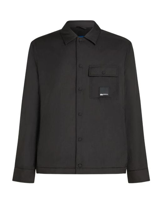 Giacca Con Bottoni di Karl Lagerfeld in Black da Uomo