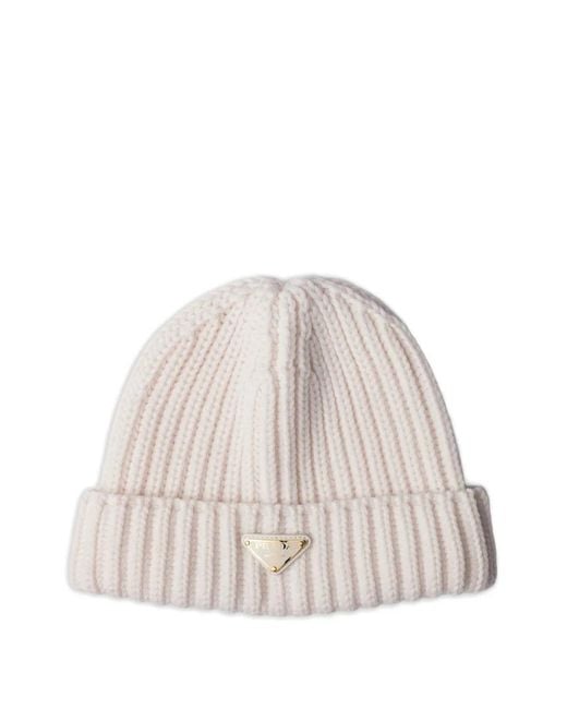 Prada Natural Wool Beanie