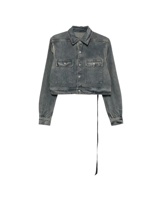 Rick Owens Cropped Jack in het Gray