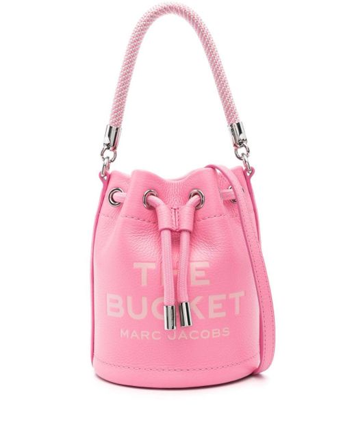 Marc Jacobs The Leather Mini Bucket バッグ Pink
