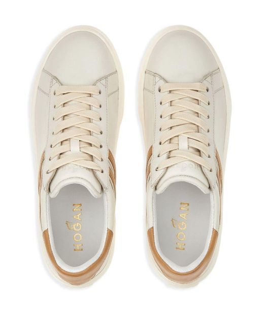 Hogan White H365 Leather Low-top Sneakers