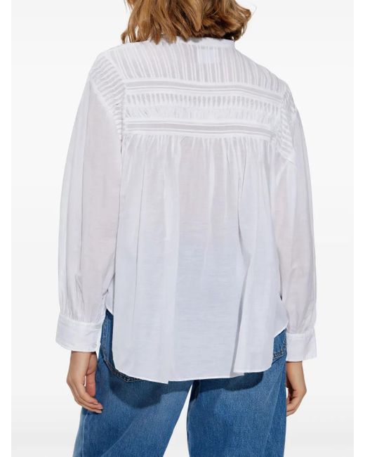 Isabel Marant White Plalia Cotton Shirt