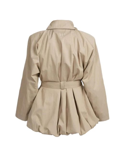 Magda Butrym Natural Bubble Single-Breasted Coat
