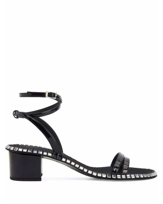 Giuseppe Zanotti Black 40Mm Bellatriks Sandals