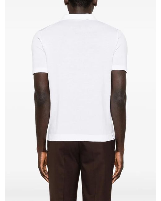 Eraldo White T-Shirt À Col V for men