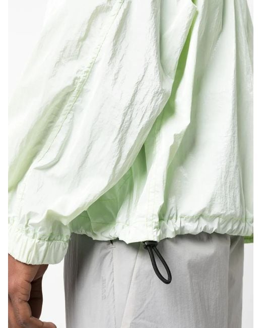 Stone Island White Contrast Hood Blouson Jacket for men