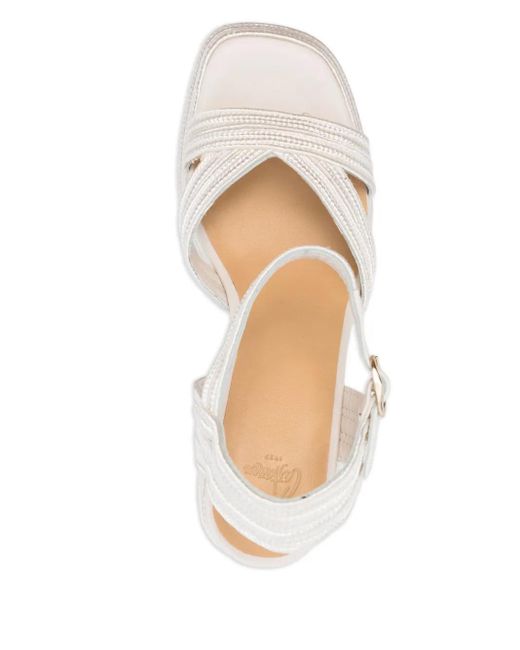 Castaner White 10Mm Vale Sandals