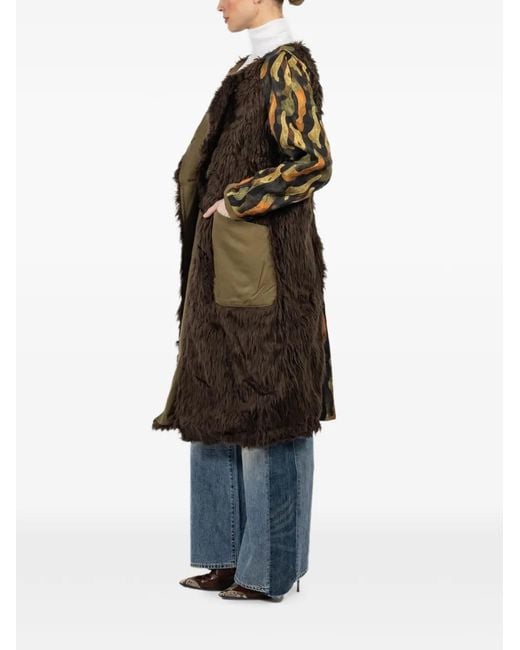 R13 Green Reversible Hooded Trench Coat