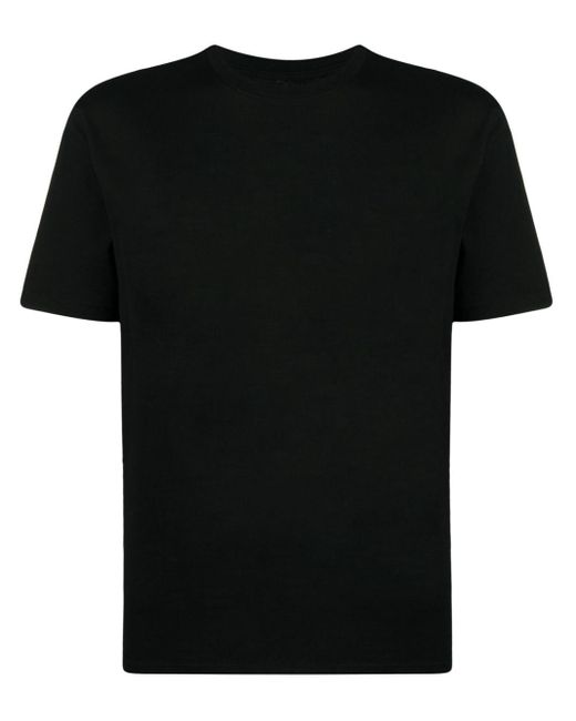 T-shirt en coton à col rond Brioni pour homme en coloris Black