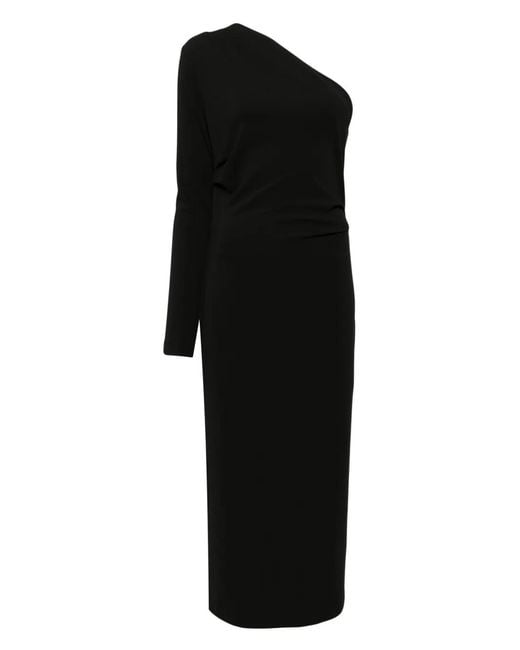 Day Birger et Mikkelsen Black Valley One-Shoulder Midi Dress