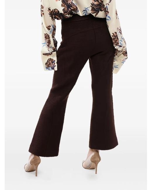 Jil Sander Black Bouclé Wool Pants