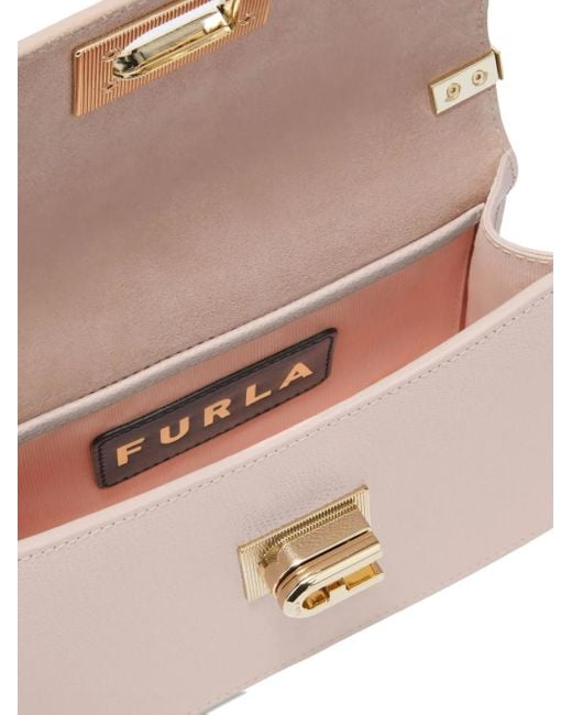 Furla Kleine Crossbodytas Met Kettinghengsel En Omslag in het Pink
