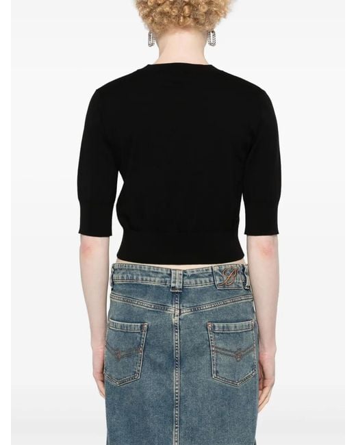 DSquared² Black Cropped Sweater