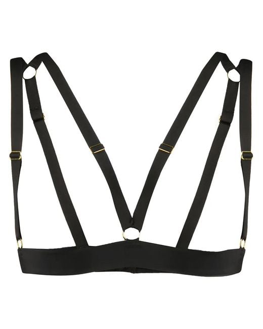 Maison Close Black Naked Triangle Bra