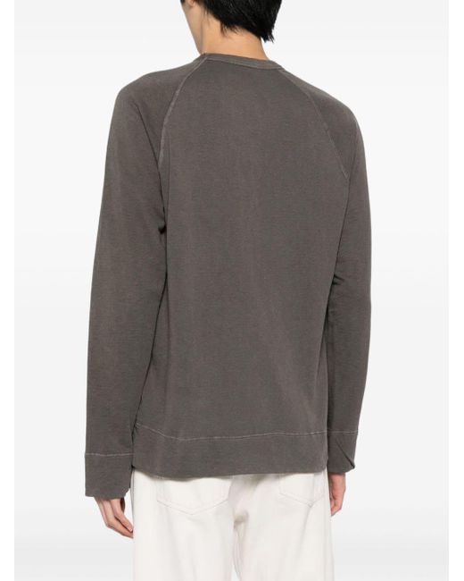 James Perse Rundhals-Sweatshirt aus Supima-Baumwolle in Gray für Herren